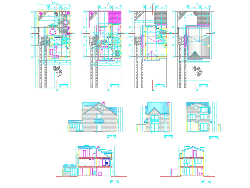 Casa de 42 m2 en AutoCAD | Descargar CAD gratis ( KB) | Bibliocad