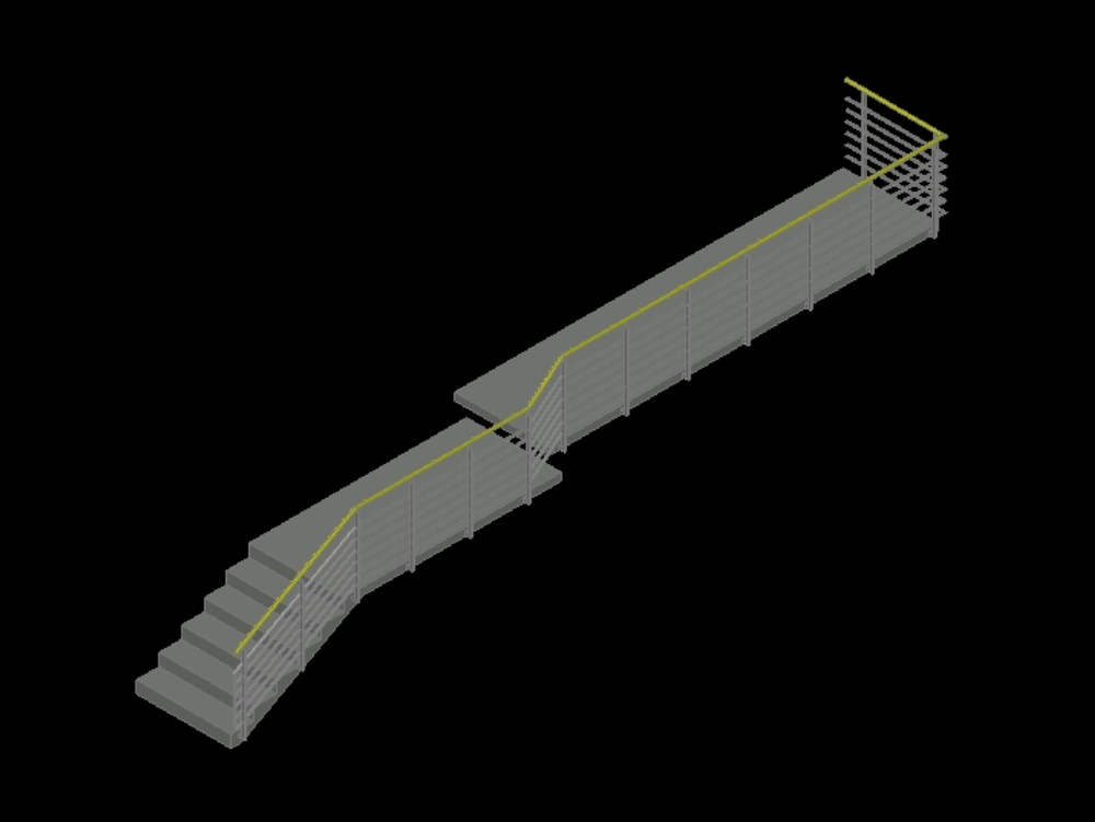 Barandas para terraza en 3D