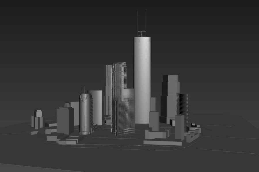 3D Wolkenkratzer
