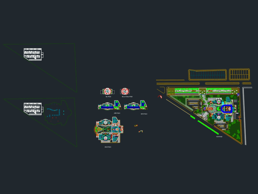 Shopping center and hotel in AutoCAD CAD download 1 61 