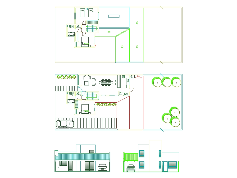 Habita O Unifamiliar Em Autocad Baixar Cad Gr Tis Kb Hot Sex Picture 1787