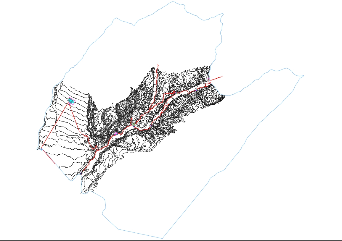 Locumba topographic map