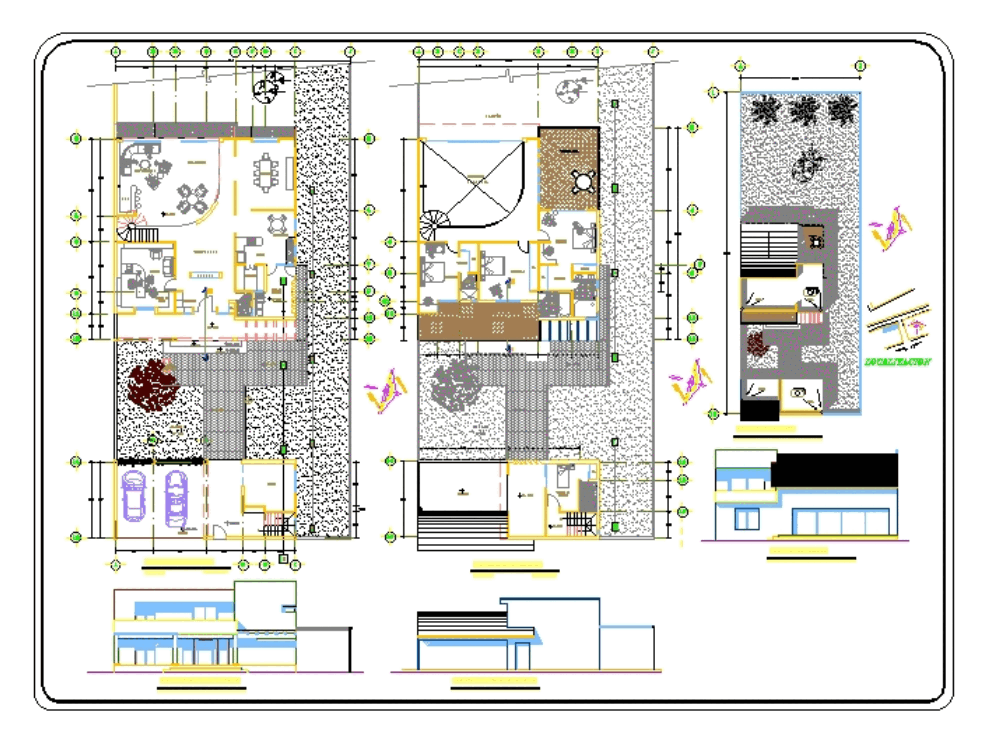 Casa de descanso en AutoCAD | Descargar CAD gratis (810.79 KB) | Bibliocad