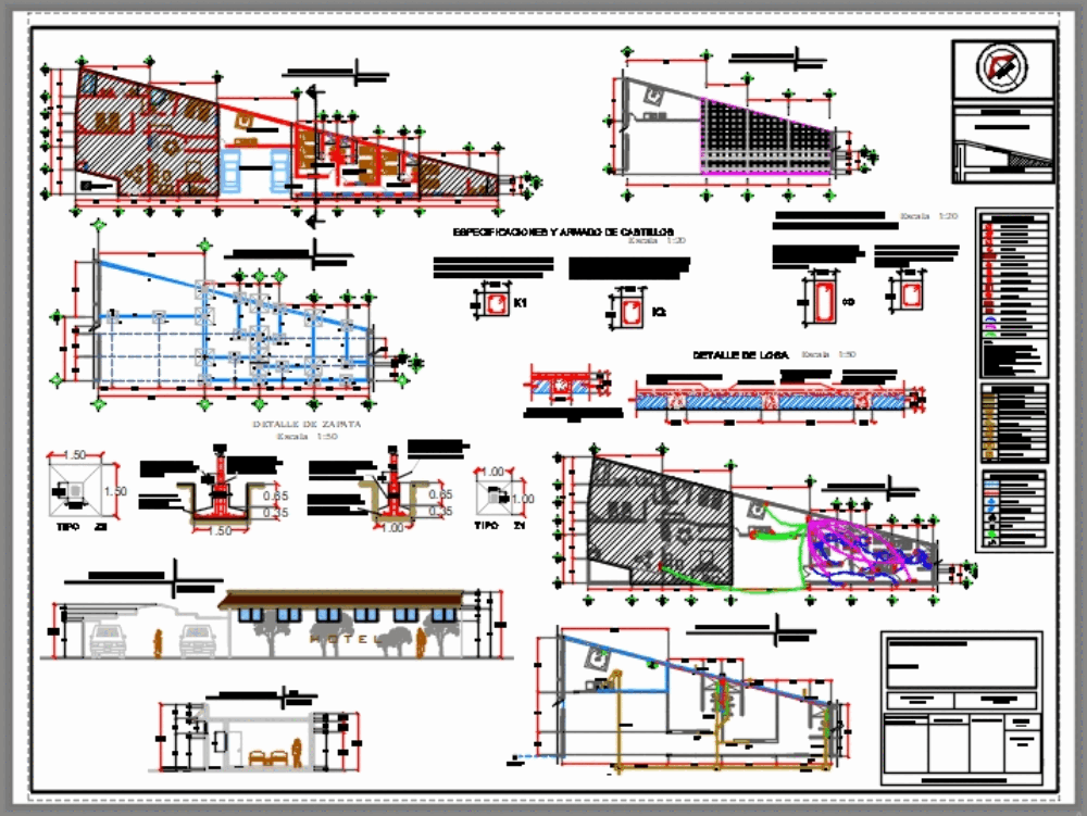 План подземной парковки dwg