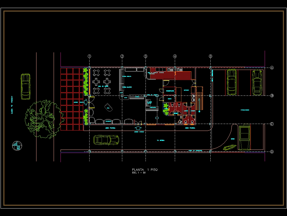 Bakery layout design in AutoCAD | Download CAD free (391 ...