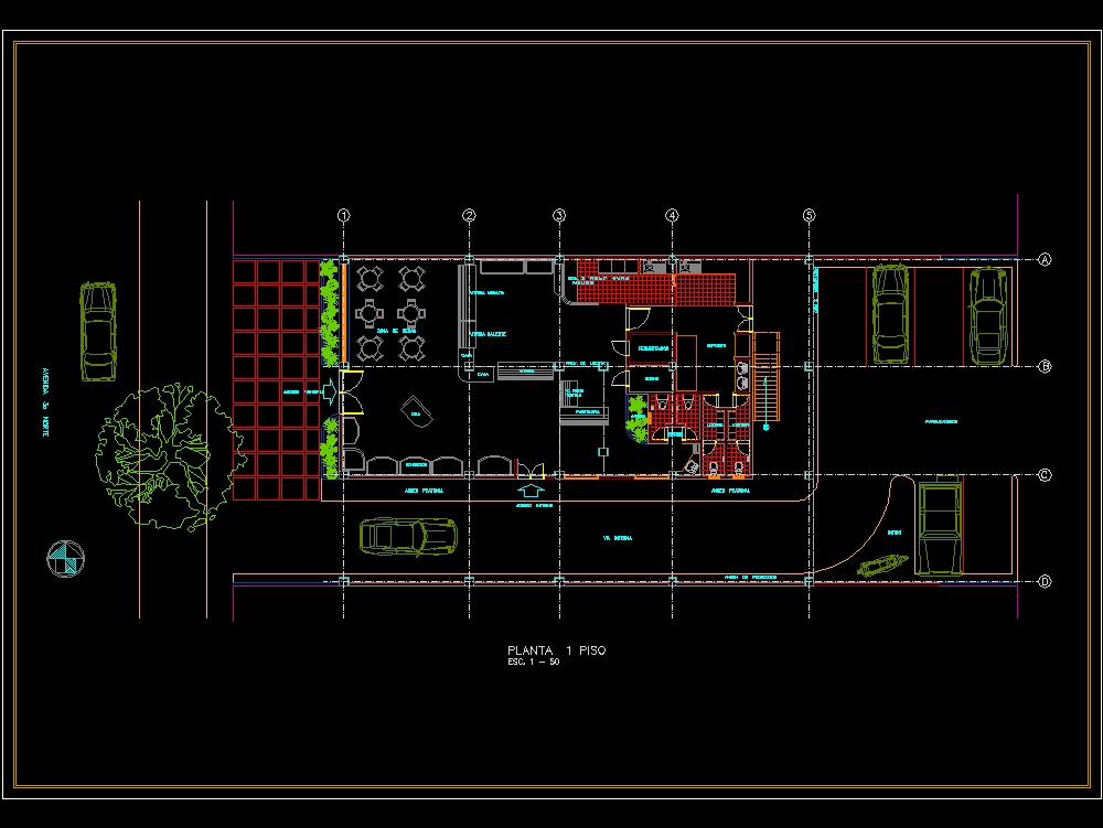 Bakery layout design in AutoCAD  Download CAD free (391 