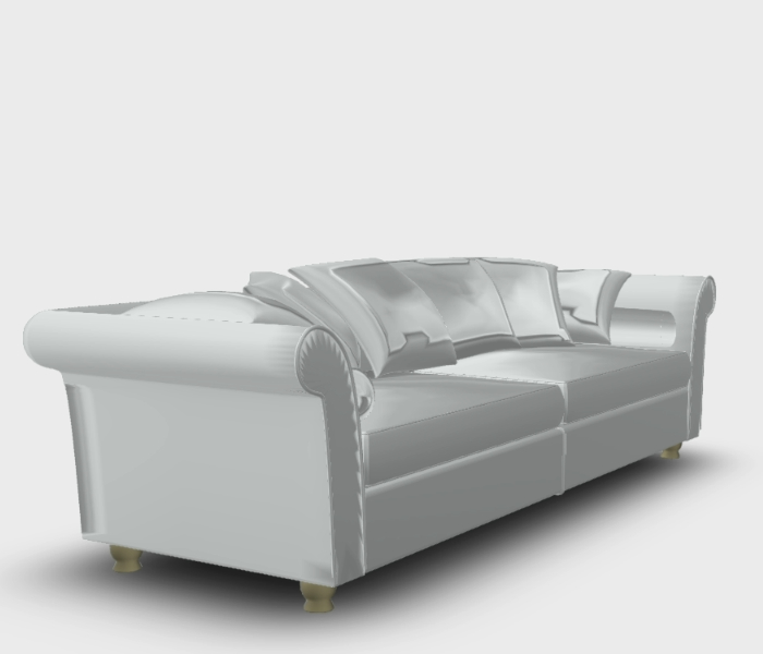 Sofa 3D--MODERNIST CHESTERFIELD