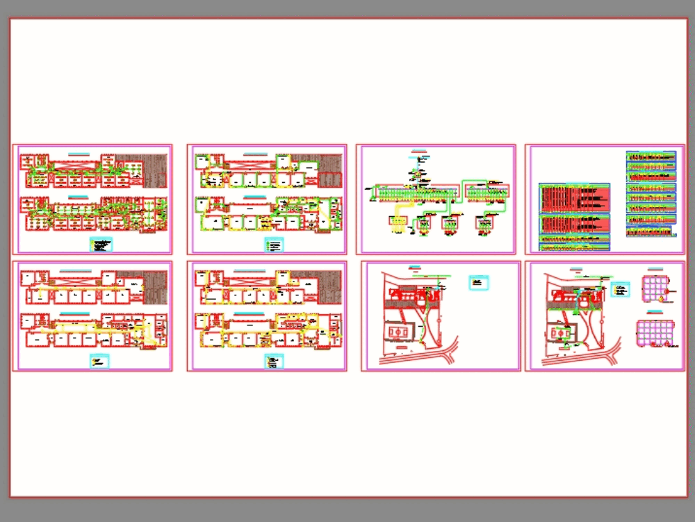 Electrical wiring plan, public school (2.78 MB) | Bibliocad symbol of wiring diagram 