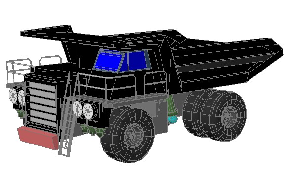 camion minier 3D
