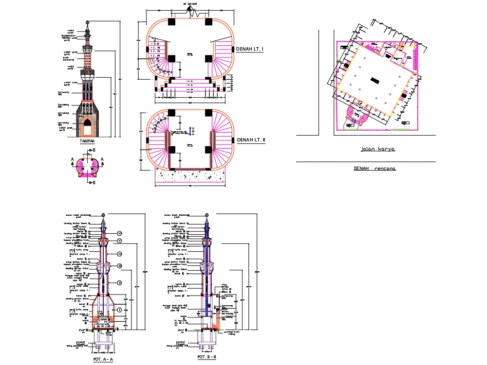 Проект мечети dwg