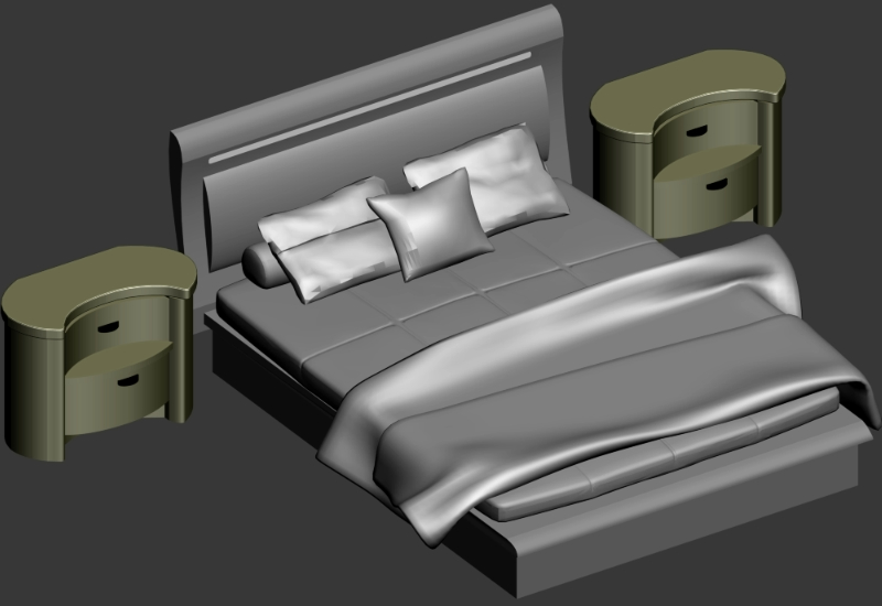 Schlafzimmer - Texturen 3d max