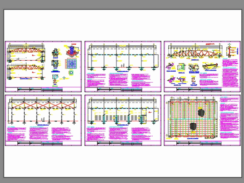 Techado para cancha de basquetbol en AutoCAD | CAD ( KB) | Bibliocad