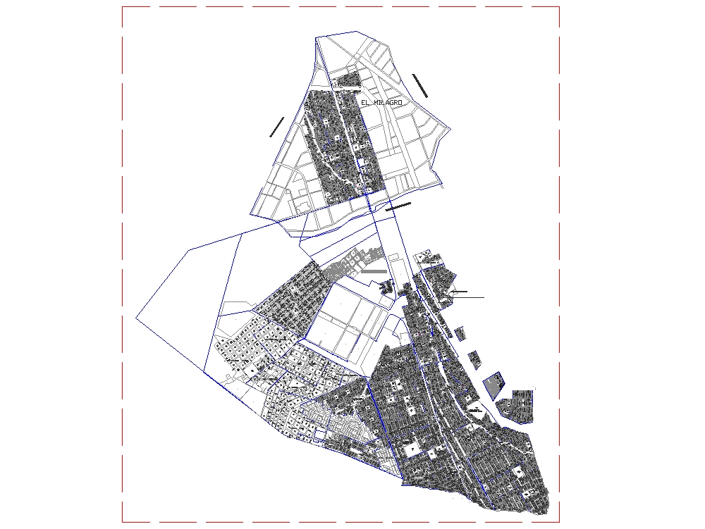 Plano  urbano de  La Esperanza; Trujillo