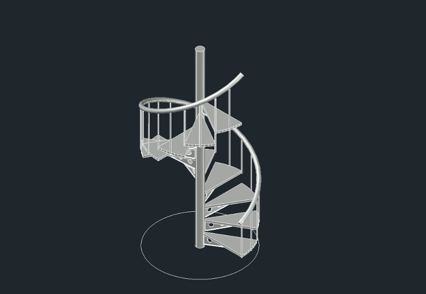 3d Spiral Stairs