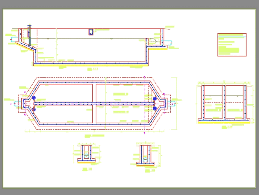 Desarenador En Autocad Descargar Cad 11893 Kb Bibliocad 4321