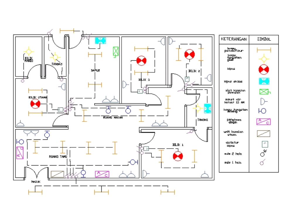 Proyecto circuito eléctrico en AutoCAD | CAD (261.56 KB ... y plan electrical diagram 