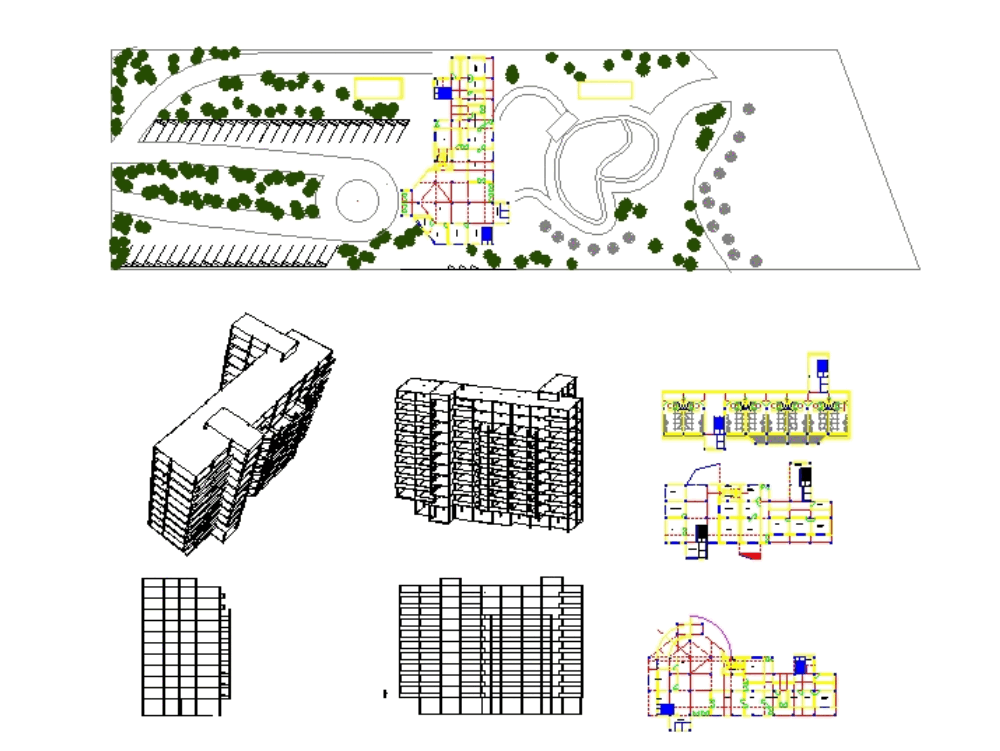 Hotel de playa en AutoCAD | Descargar CAD (1.03 MB ...