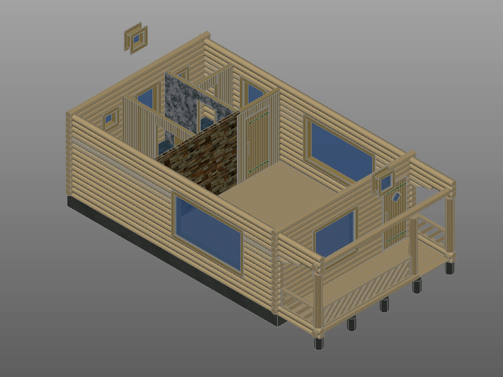 3D-Holzhaus