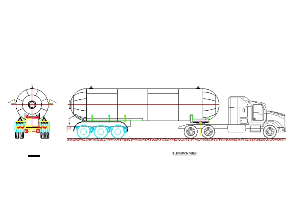 LKW mit Kraftstofftank