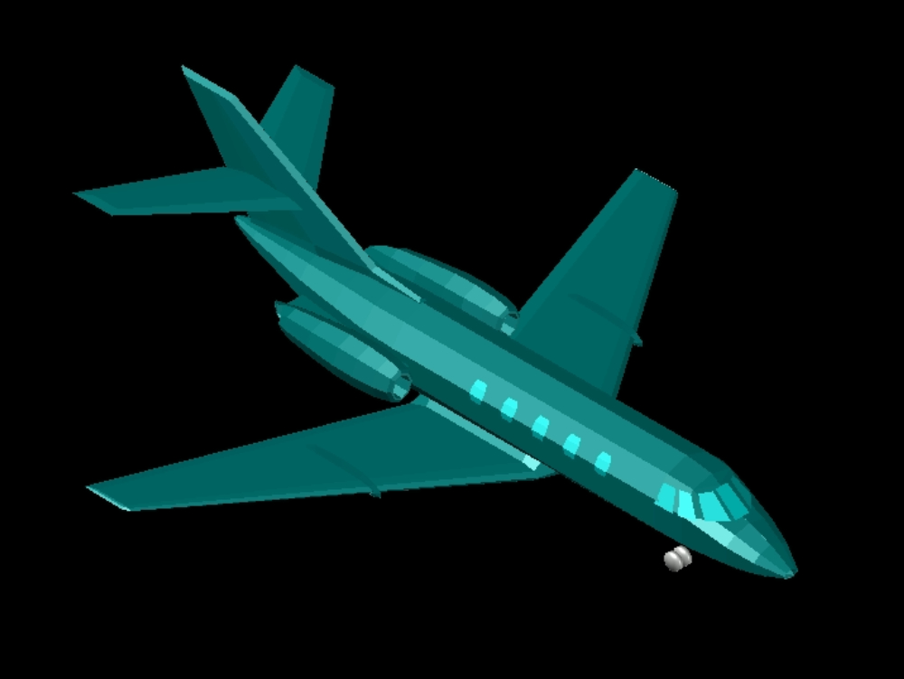 Flugzeug in 3D