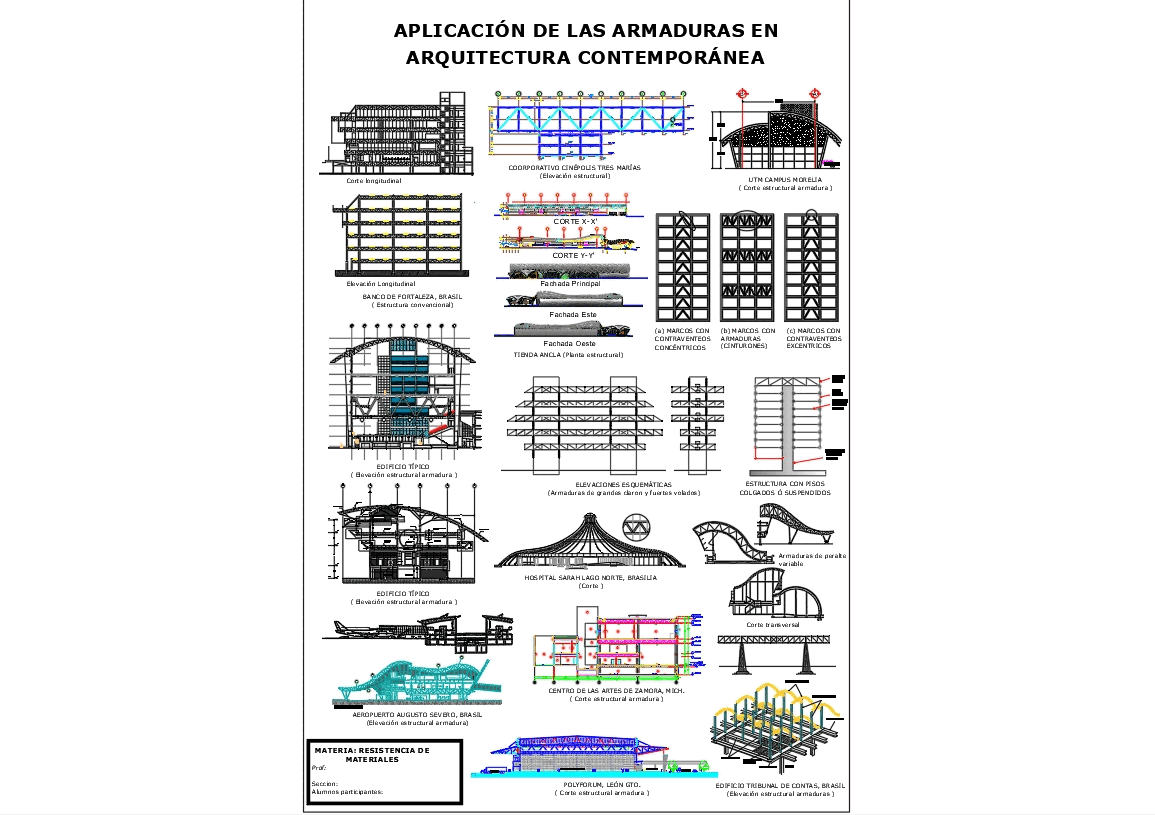 trusses and other steel supporting structures in current use