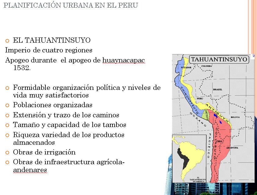 Problems of urban planning in Peru