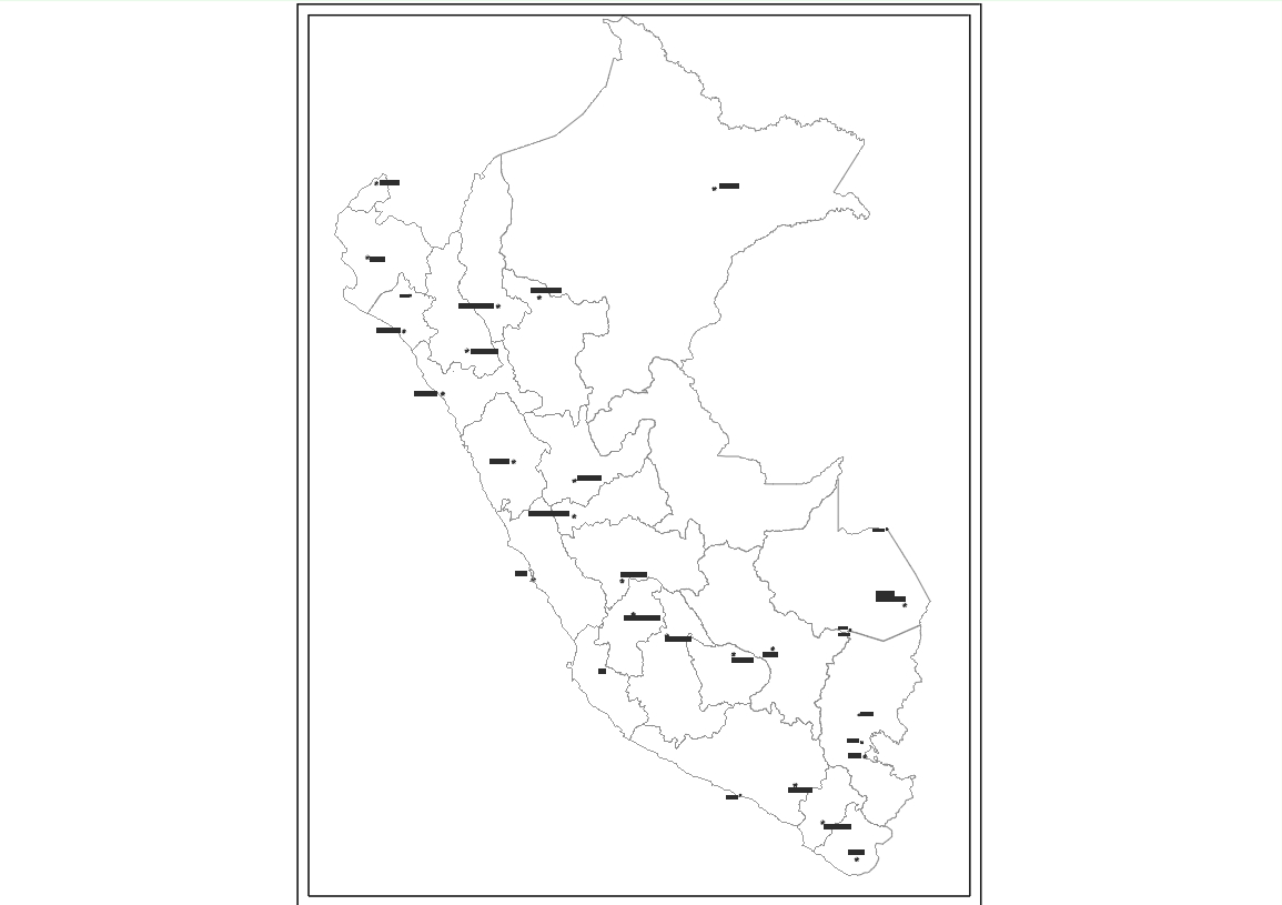 Carte politique du Pérou