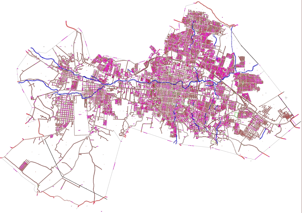 Plano de tuxtla gutiérrez en AutoCAD Descargar CAD gratis (2.61 MB