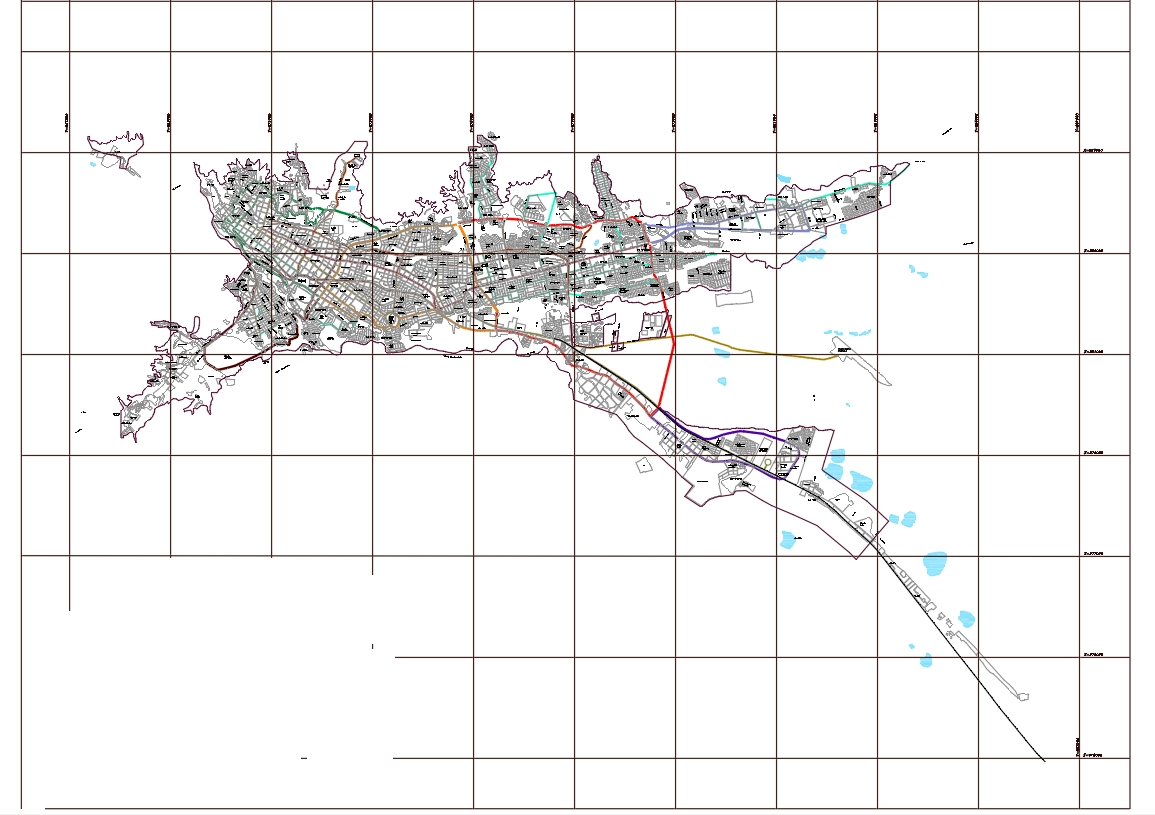 Straßenplan Ibagué – Tolima