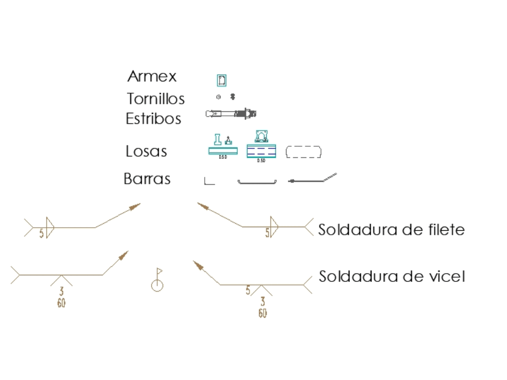 Blocos Dinâmicos Para Estruturas Em Autocad Cad 56499 Kb Bibliocad 2735