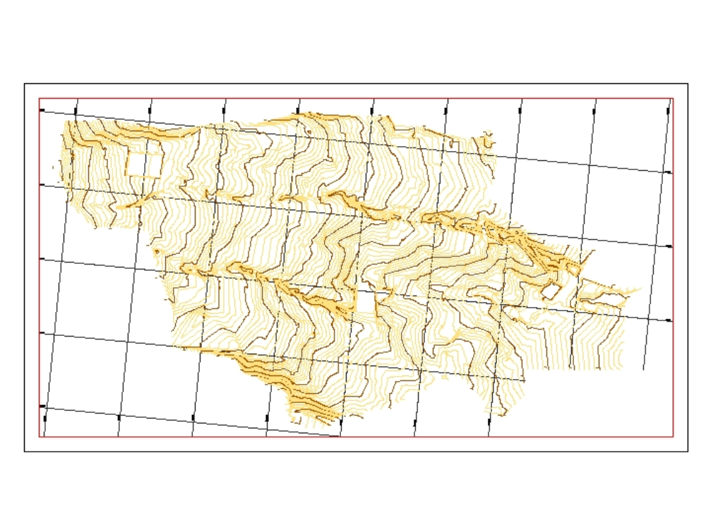 Topographie von Arequipa, Peru.
