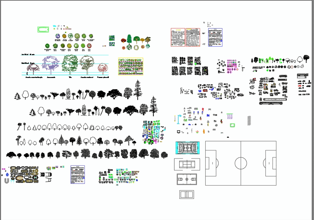 cad tree blocks free download