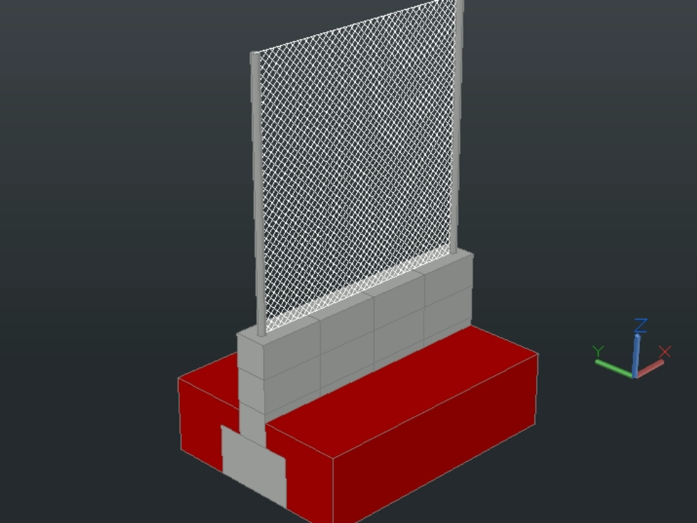 Fence Panel in 3d