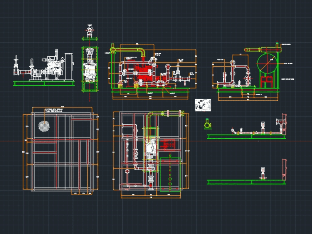 pump fire system dwg autocad block bibliocad cad library