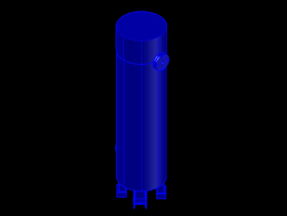 Tank for heating in 3d.