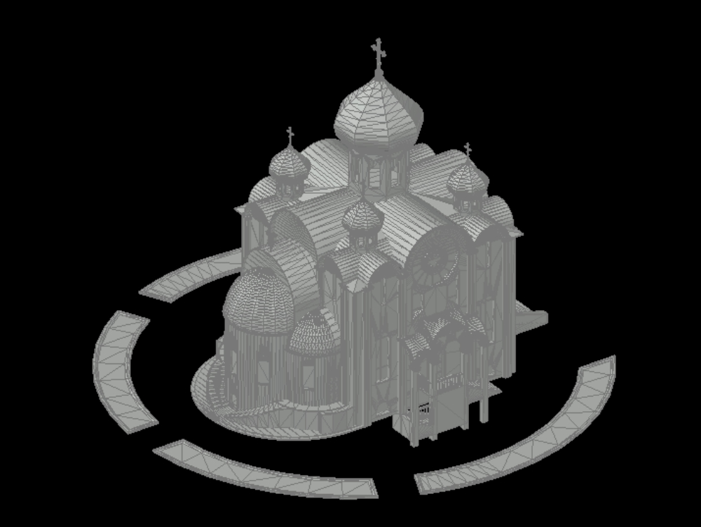 Cathedral of Christ the Savior in 3d.