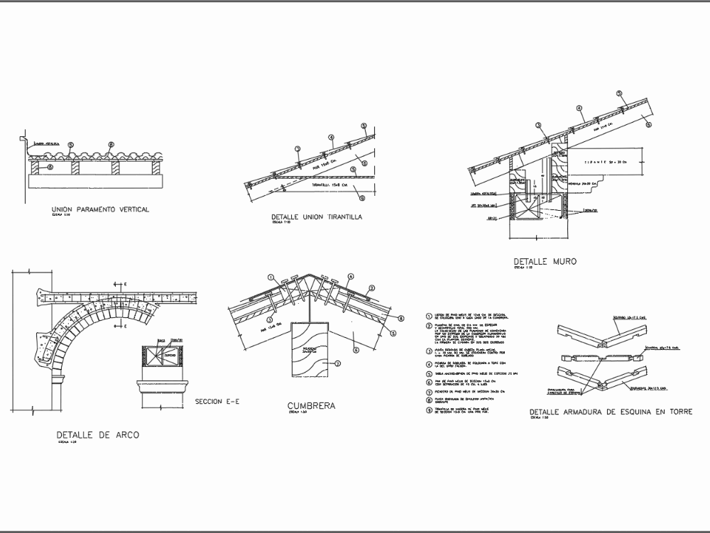 Elevado Insignificante Paquete o empaquetar Detalles arco y cubierta madera en AutoCAD | CAD (1.26 MB) | Bibliocad
