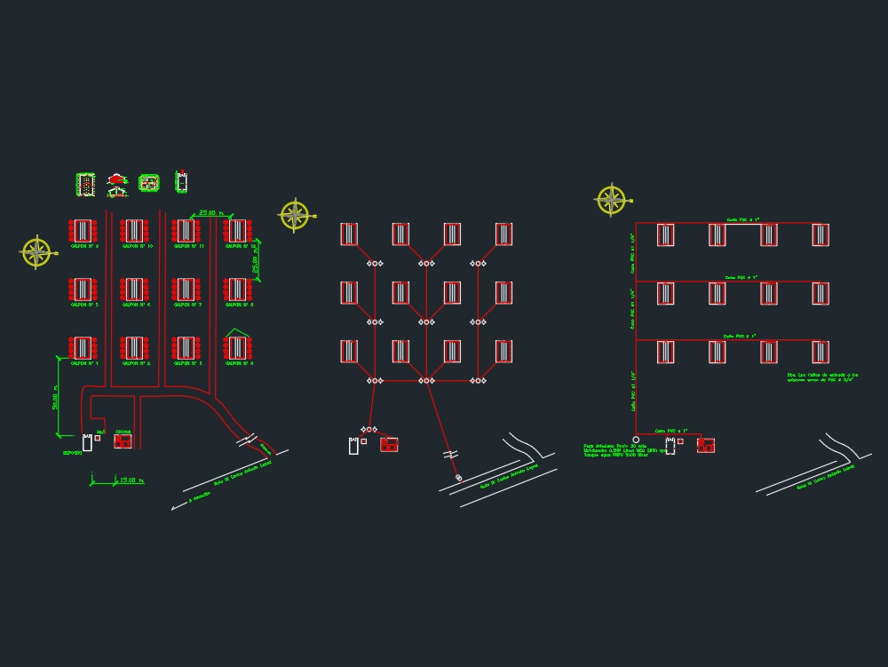 warehouse - shed - workshop 3d dwg model for autocad