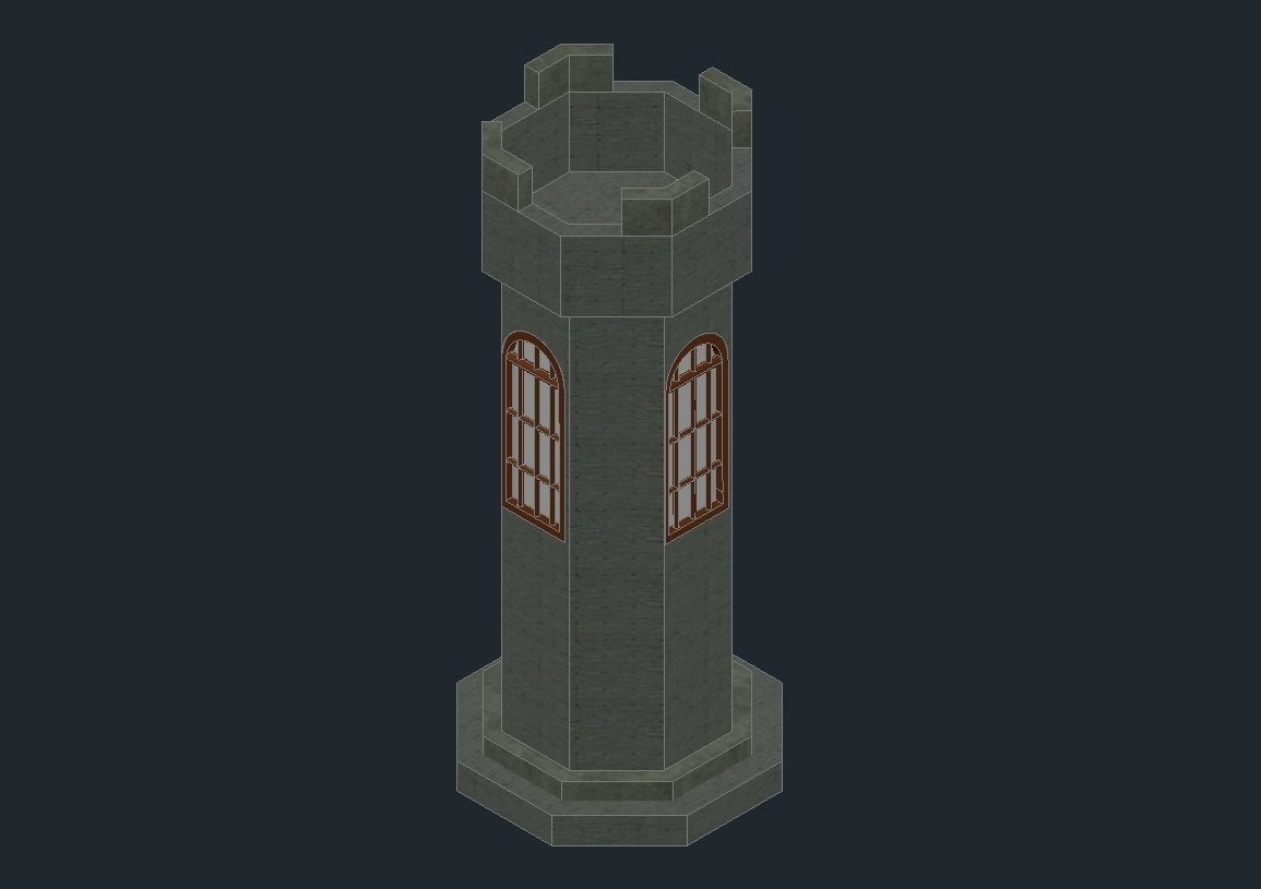 tower free download 3d acad