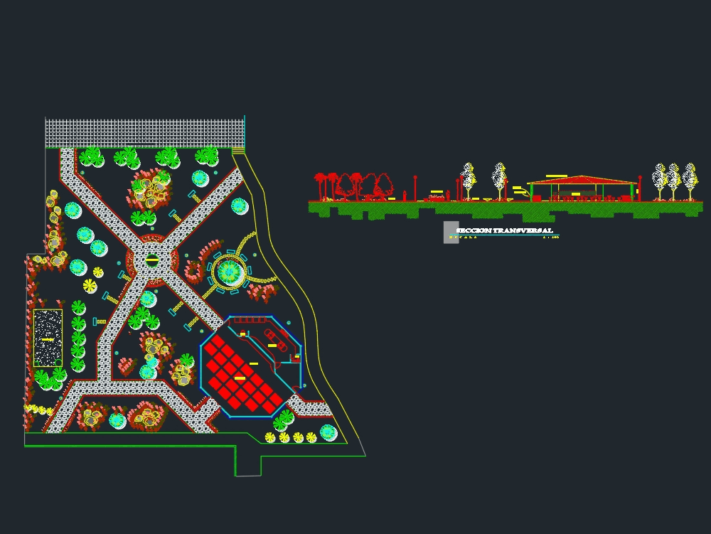Parque En Autocad Descargar Cad 114 Mb Bibliocad 0496