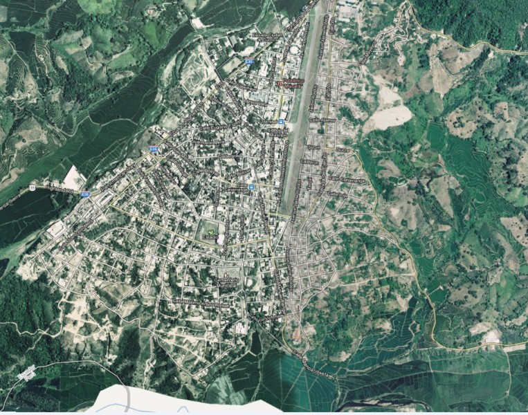 Satellite image - Macara Loja Province - Ecuador