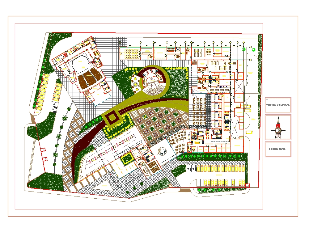 Centro Cultural En Autocad Descargar Cad Gratis 1 66 Mb Bibliocad