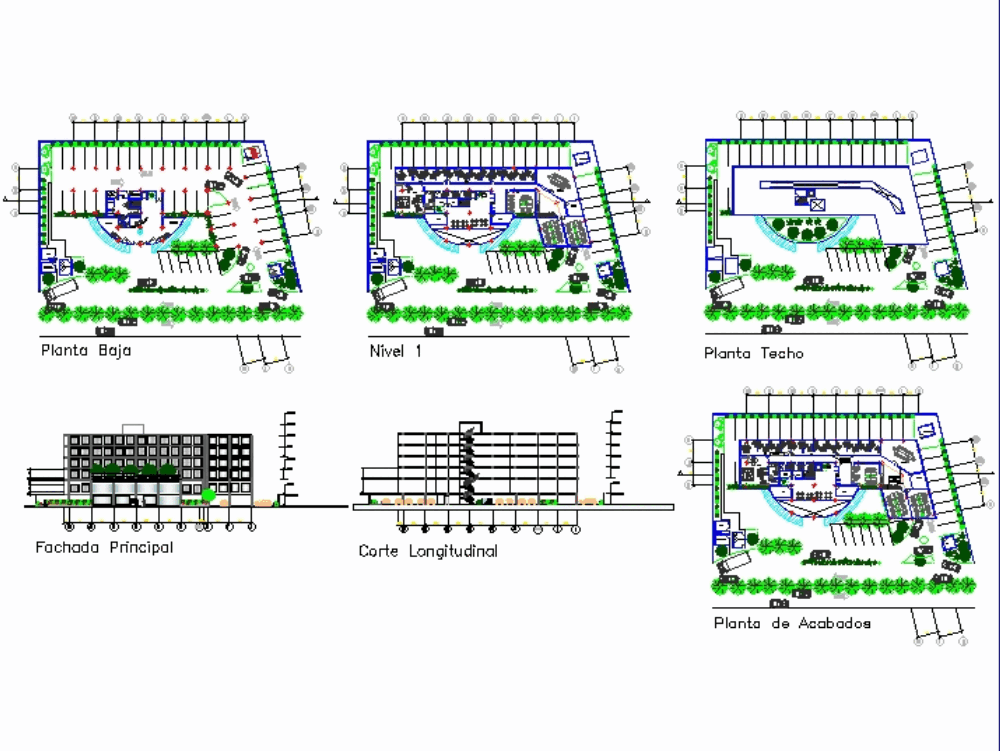 Edificio De Oficinas En Autocad Descargar Cad Gratis 2 56 Mb Bibliocad