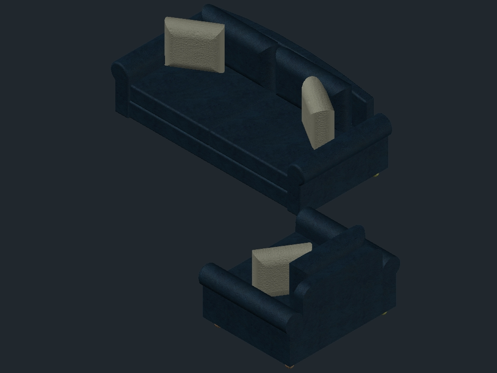 3d armchairs