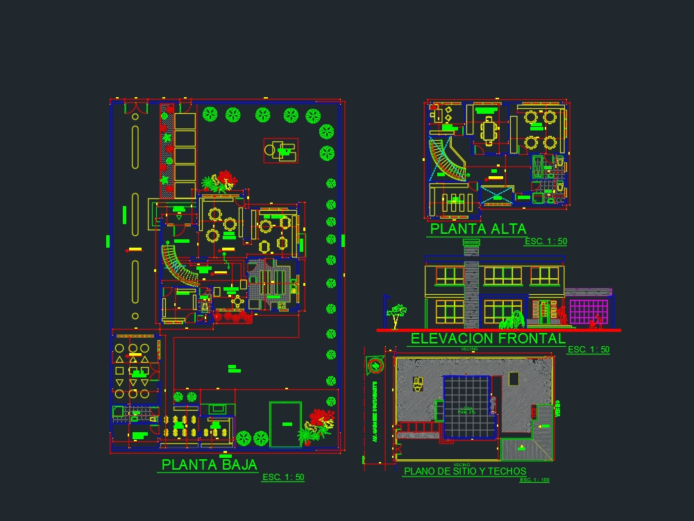 Jardim de infância em AutoCAD 31 Blocos CAD gratis