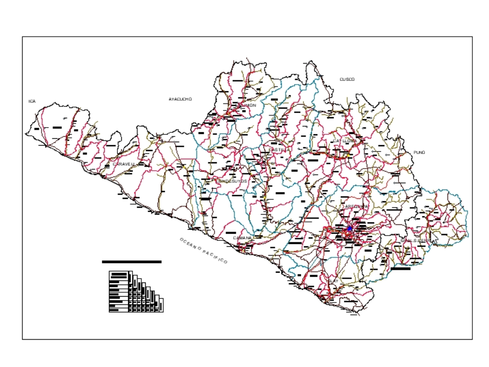 Map of arequipa, peru