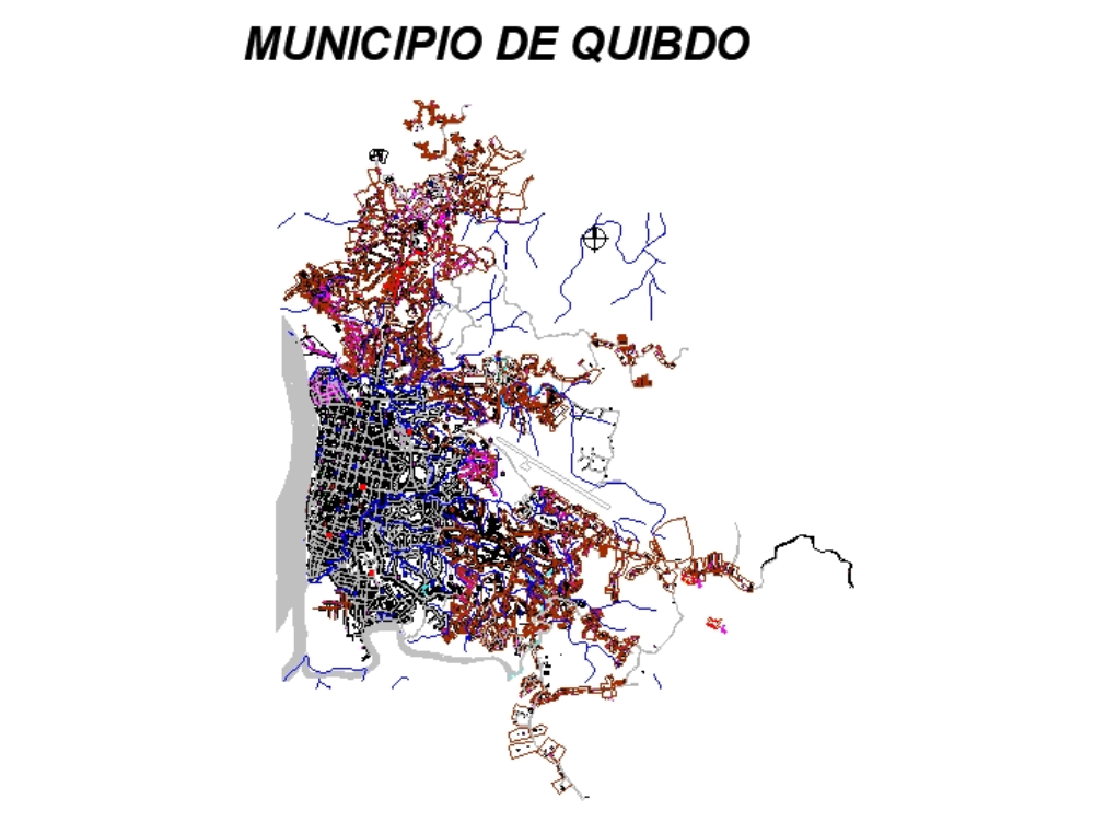 Kataster von Quibdó, Kolumbien.