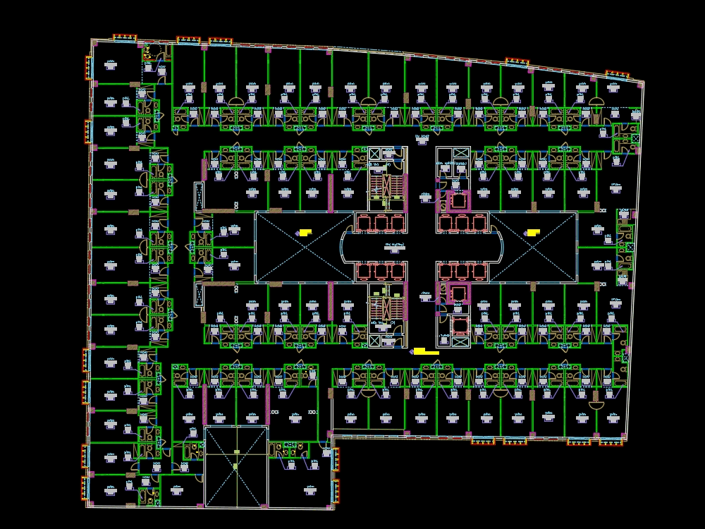 5 star hotel design study -- egypt in AutoCAD | CAD (256.11 KB) | Bibliocad