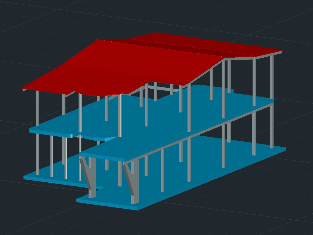 Estructura de vivienda 3D