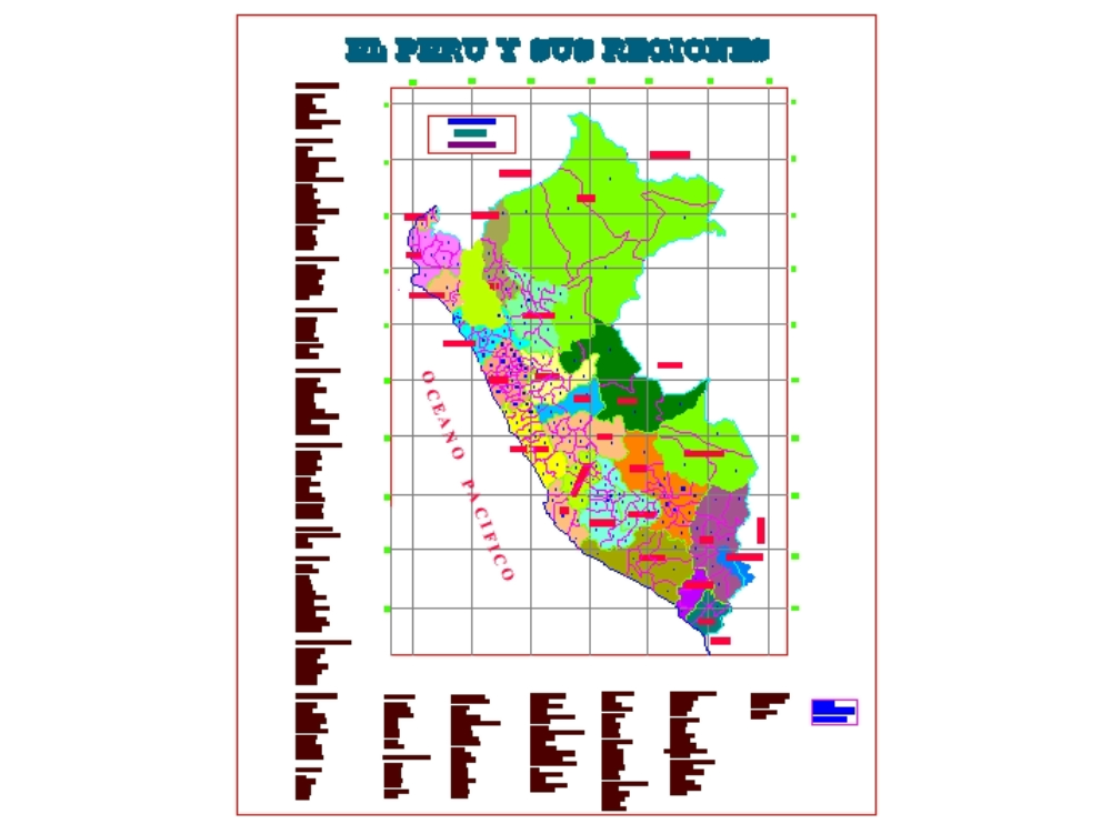 Politische Karte Perus